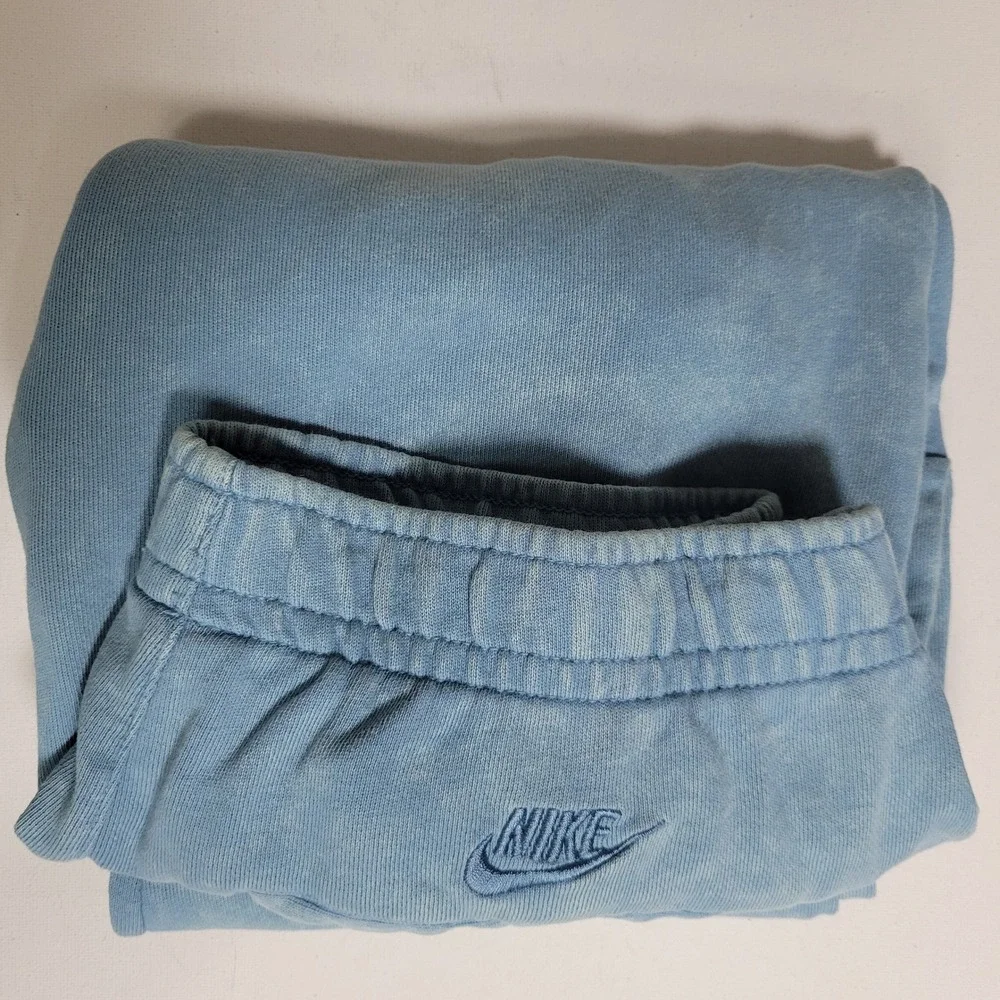 Nike Sportswear‎ JDI Washed French Terry Sweatpants Blue Mens Small CJ6361-424
